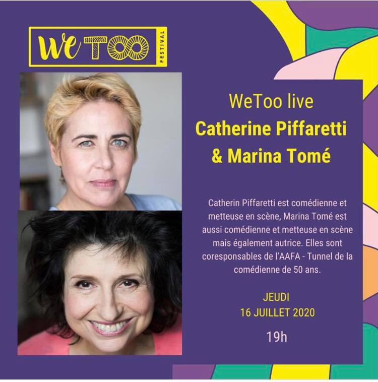 Interview de Marina Tomé et Catherine Piffaretti pour le WeToo Live
