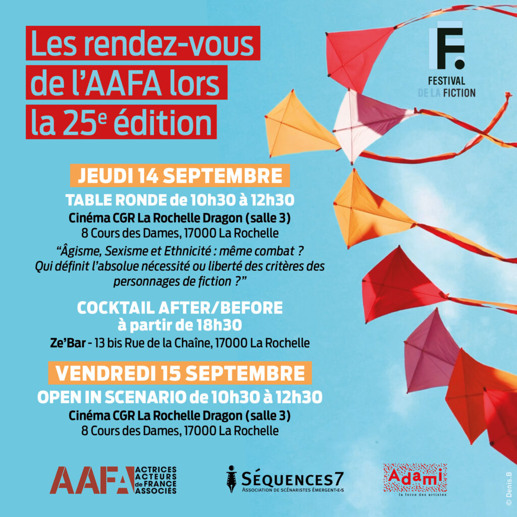 Festival de la Fiction TV La Rochelle 2023 – Les rendez-vous de l'AAFA